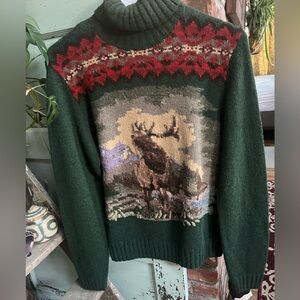 Vintage Polo Ralph Lauren Deer Sweater